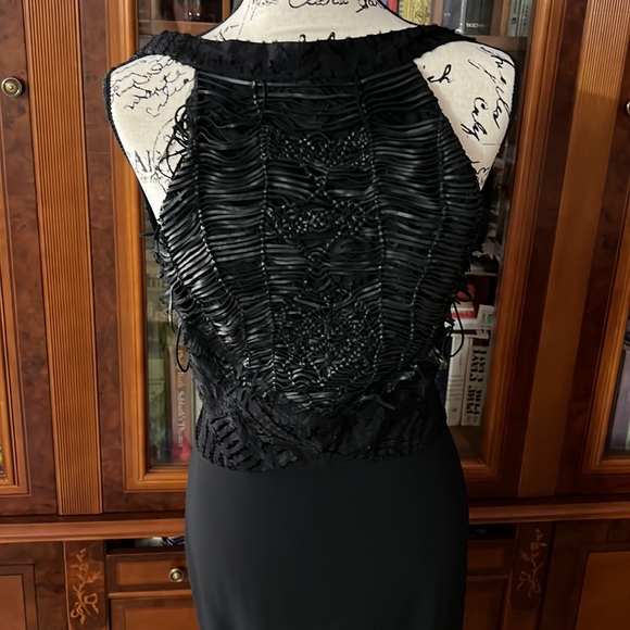 Runway Ralph Lauren purple Label black Dress Gown , sz 6-8 - Picture 3 of 6